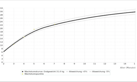 Welpen – Wachstumskurve